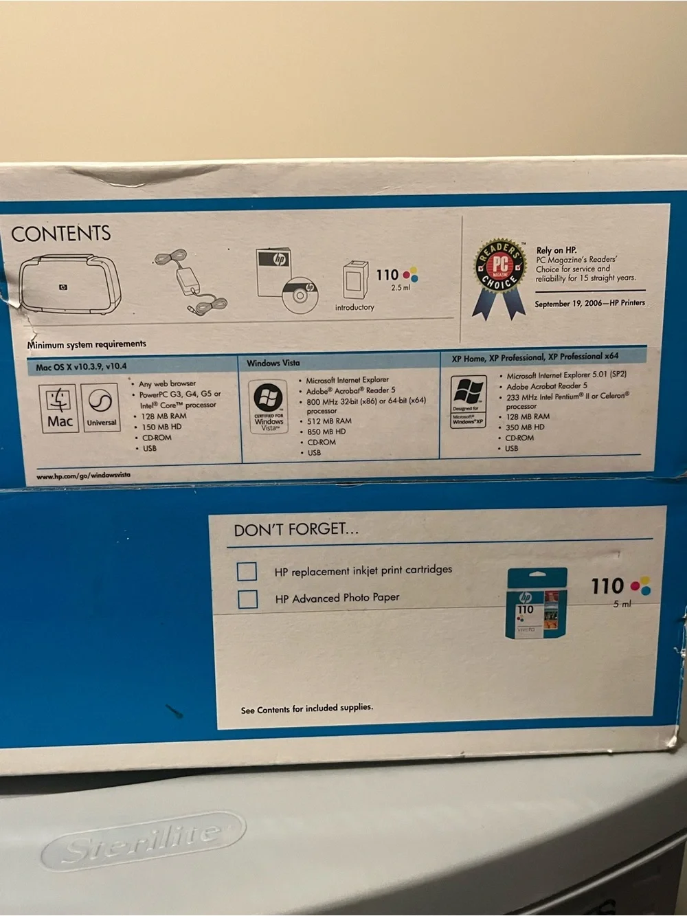 HP Photosmart A626 Compact Photo Printer White and Black